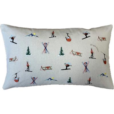 Dekokissen PAD "SPIRIT", beige (ski, multi, gemustert), B:30cm L:50cm, Baumwolle, Dekokissen_Sitzkissen_Kissenhüllen, Design für Stimmung, Haltung und persönlichen Lebensgeist