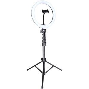 Rollei LUMIS Comfort Bi-Color Ringlicht, 120 LEDs, für Handy & Kamera, mit Stativ & Auslöser, Ø 25 cm