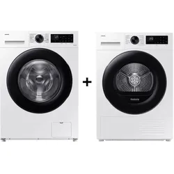 SAMSUNG WW9BCGC04 Waschmaschine + DV90DG52A0AEEG Wärmepumpentrockner Bundle