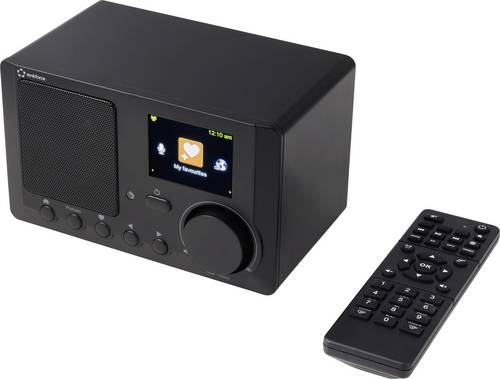 Renkforce RF-IR-MONO2 Internet Tischradio Internet Bluetooth, Internetradio, DLNA Inkl. Fernbedienung, DLNA-fähig, Weckfunktion