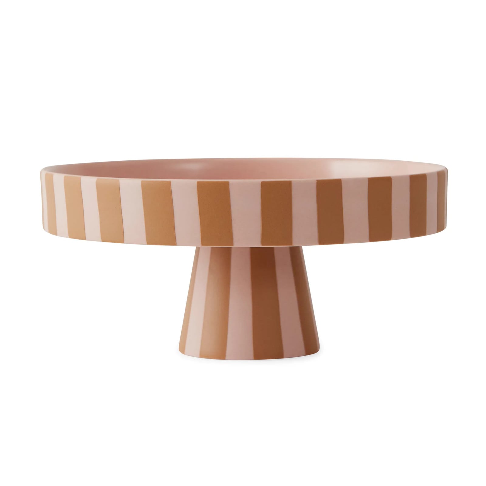 OYOY Toppu taartbord met voet Caramel-rose Ø20 cm