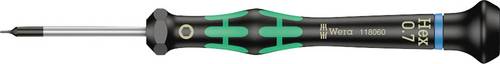 Wera 2054 Elektronik- u. Feinmechanik Innen-Sechskantschraubendreher Schlüsselweite (metrisch): 0.7mm Klingenlänge: 40mm
