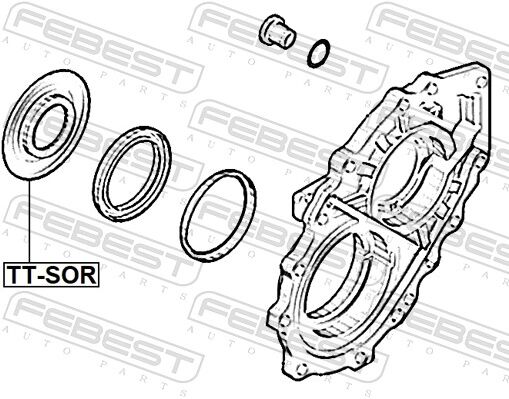 Febest Wellendichtring, Antriebswelle Tt-Sor Für Hyundai