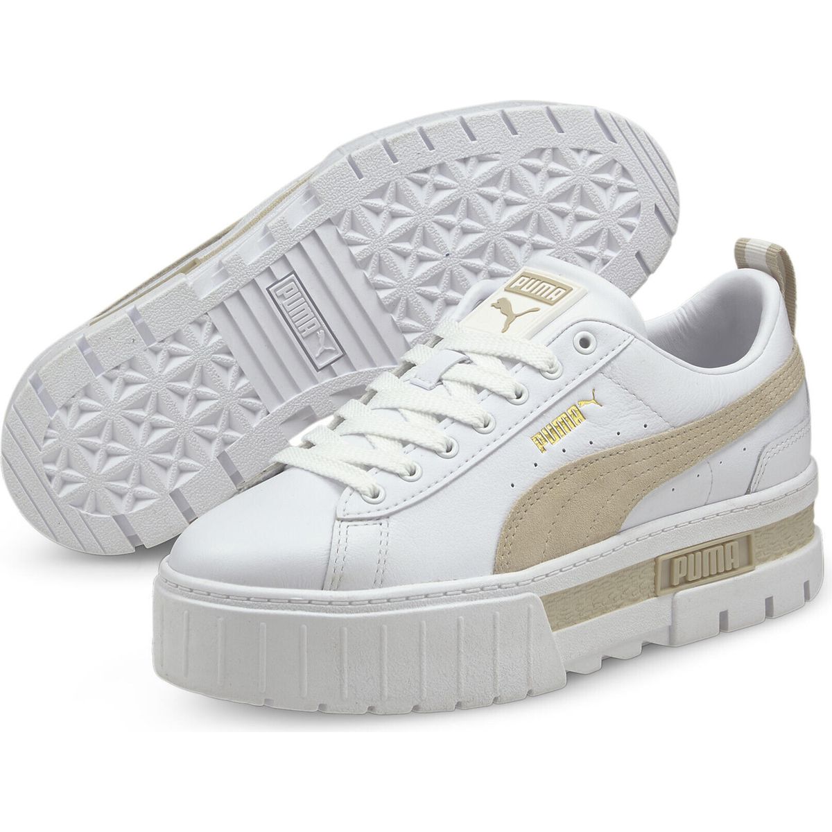 Puma Mayze Lth Wns puma white-peyote (02) 3.5 381983-02-3.5