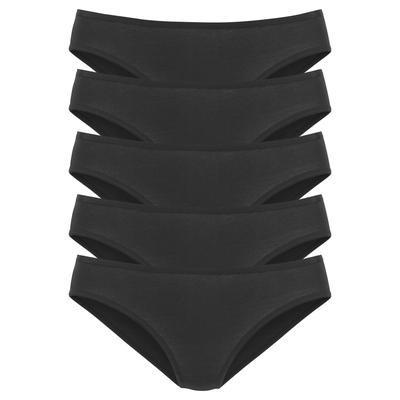Jazz-Pants Slips VIVANCE, Damen, Gr. 32/34, schwarz, Single Jersey, Obermaterial: 95% Baumwolle, 5% Elasthan, unifarben, bequem, Unterhosen, aus elastischer Baumwoll-Qualität