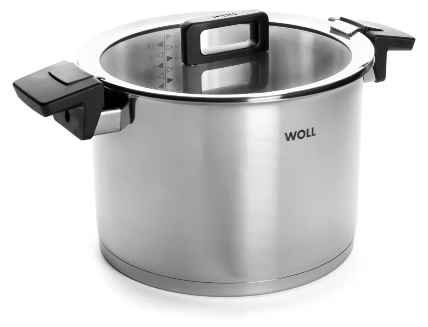 Norbert Woll Woll Concept Grote kookpan met deksel, Ø 24 cm, Hoogte: 17 cm, 7,6 liter