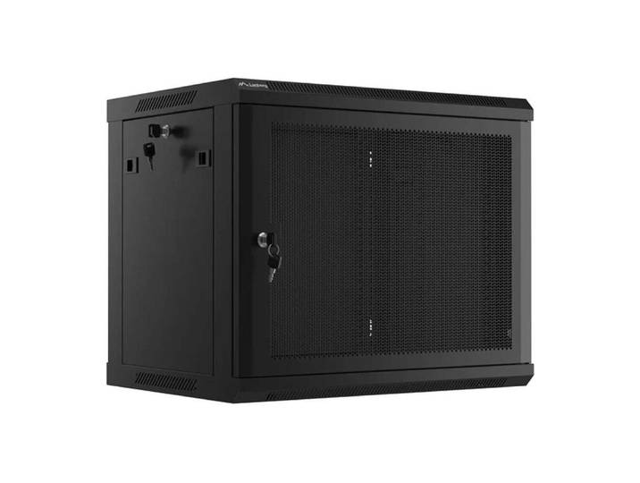 Lanberg Wandgehäuse Lanberg WF01-6409-23B Rack 9U Wandmontiertes Regal Schwarz