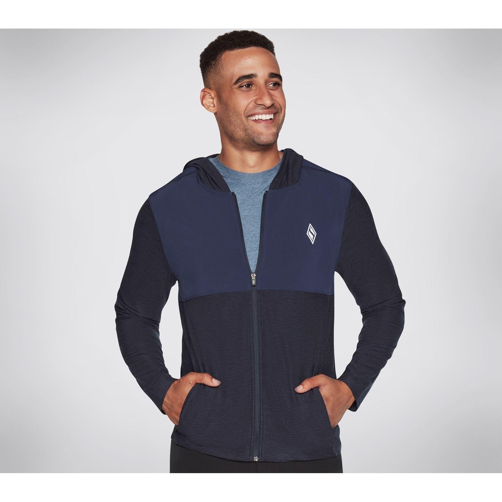 Skechers Performance Skech-Knits Ultra Go Lite Vol Polyester Heren Blauwe Hoodie