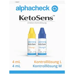 Alphacheck Ketosens Kontrolllösung L/M Kombi 8 ML