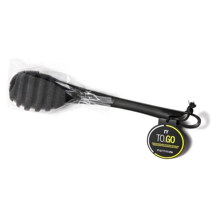Martini Spa To.Go Body Brush with Massage Sponge Black 90g (100 g) (MARTINI SPA)