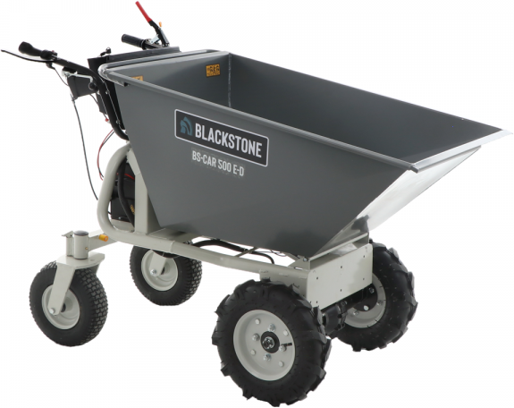 Brouette électrique à batterie BlackStone BS-CAR 500 E-D - Batterie de 48V/25Ah