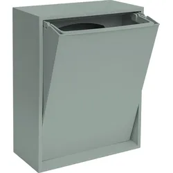 ReCollector Recycling Box, wandmontiert, salbeigrün