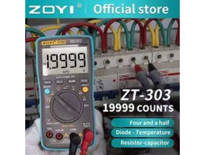Digitale Multimeter ZT 301/302/303 True RMS Auto Range Ampèremeter Voltmeter Slimme Condensator Temperatuur NCV Ohm Hz Tester