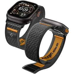 Spigen Athlex Air 2 - Armband für Apple Watch 44/45/46/49 mm (aktivní schwarz / orange)