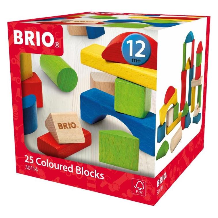Brio Bunte Holzbausteine 25 Teile (30114)