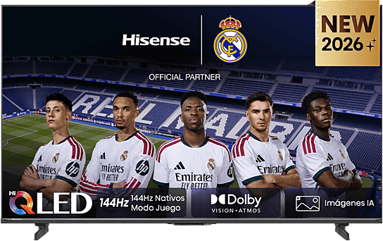 TV QLED 65" - Hisense 65E7S PRO, 4K, 144Hz Nativos, Smooth Motion IA, HDR10+Gaming, Negro