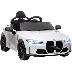 KINDER Elektroauto 12V Kinderfahrzeug mit 2,4G-Fernbedienung, 3-5 km/h, Weiß