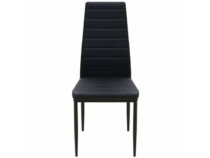 (Vente Chaude)Table cuisine + chaises(Rectangle) SOLOMON Noir Ensemble table et chaise de salle à manger 5 pcs - FAFA-TOP - Meuble d