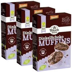 3er-Pack Bauck Mühle Dinkel-Schokomuffins Bio