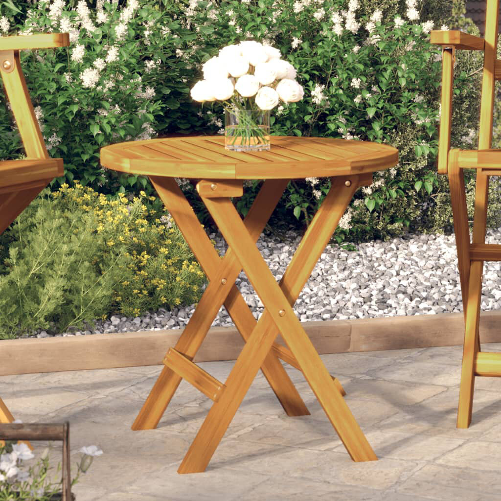 Marlow Home Co. Round 46" Outdoor Bistro Table Brown