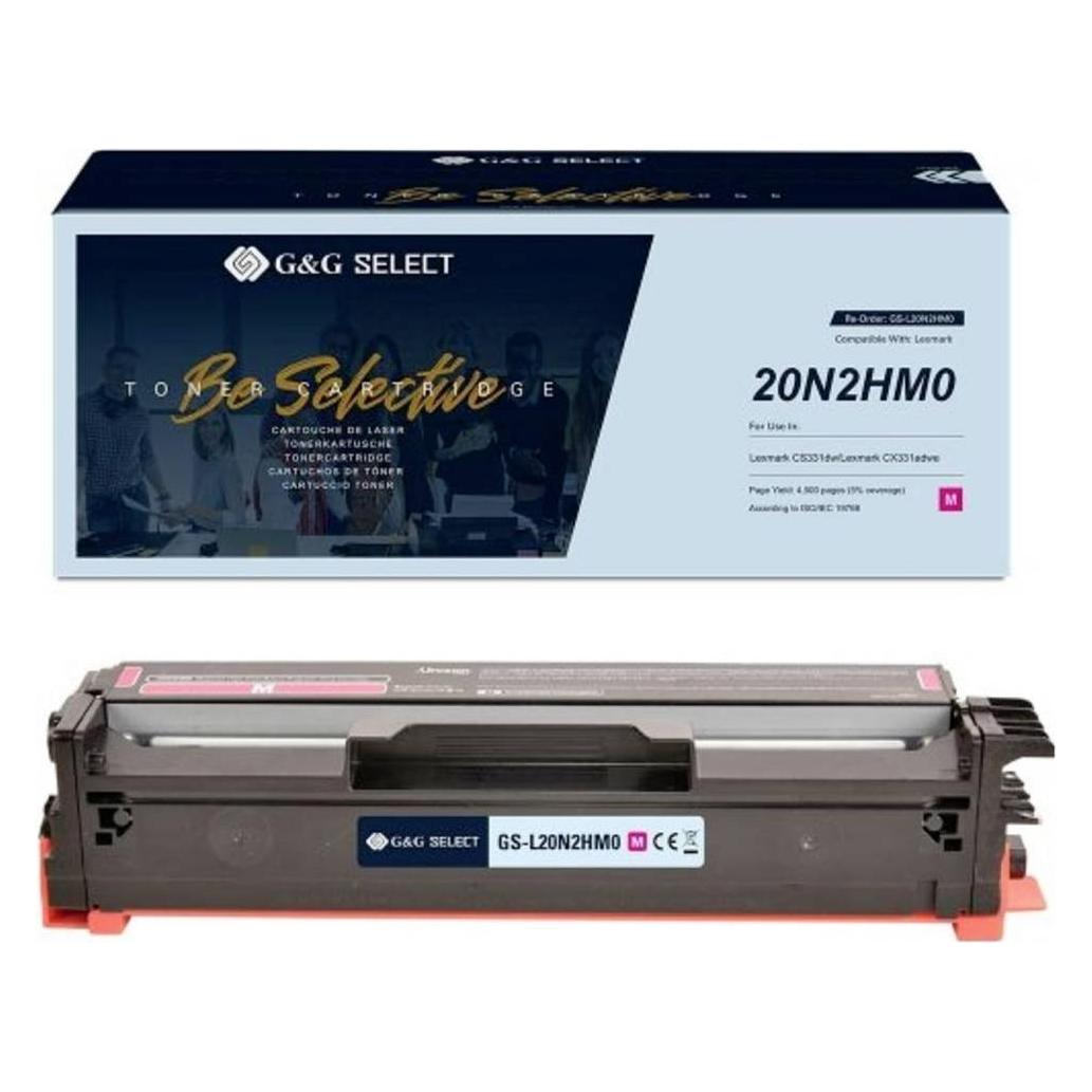 G&G Toner ersetzt Lexmark 20N2HM0 Kompatibel Magenta 4500 Seiten GS-L20N2HM0 (GS-L20N2HM0)