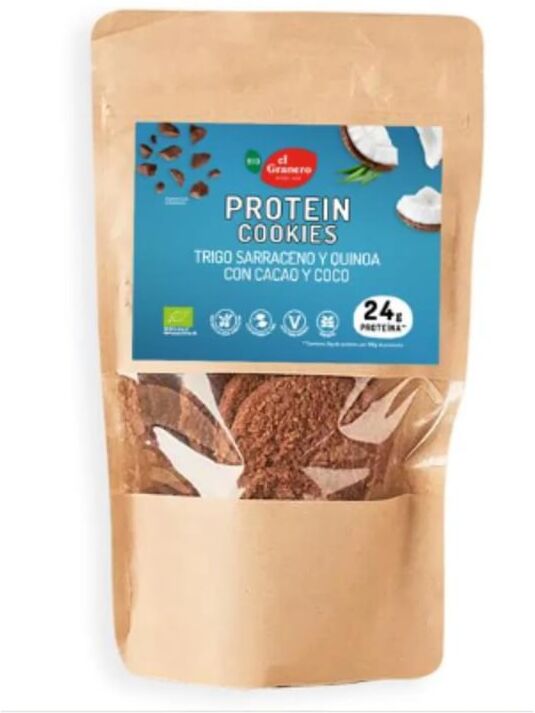 El Granero Integral Cookies Protein Cacau e Coco Bio 130g