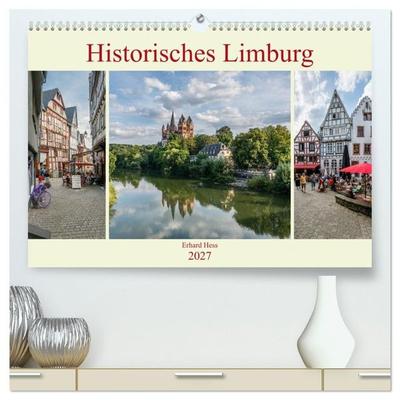 Historisches Limburg (hochwertiger Premium Wandkalender 2027 DIN A2 quer), Kunstdruck in Hochglanz