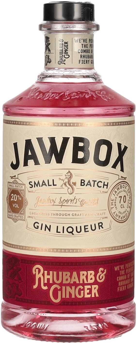 Jawbox Gin Jawbox RHUBARB & GINGER Small Batch Gin Liqueur 20% Vol. 0,7l