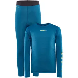 CRAFT Core Warm Baselayer Unterwäsche-Set Kinder 337000 - whale 158/164
