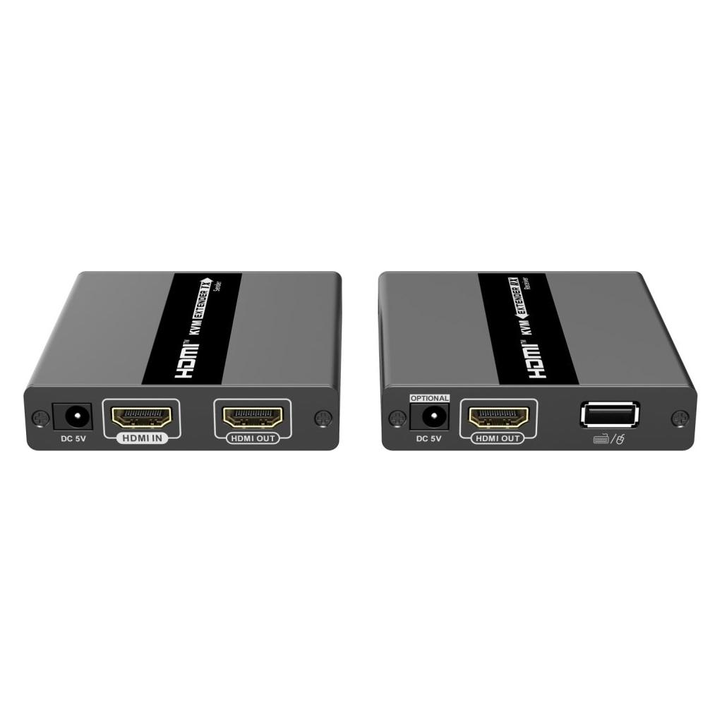 PremiumCord HDMI KVM extender s USB na 60m přes jeden kabel Cat5/6, bez zpoždění (KHEXT60-4)