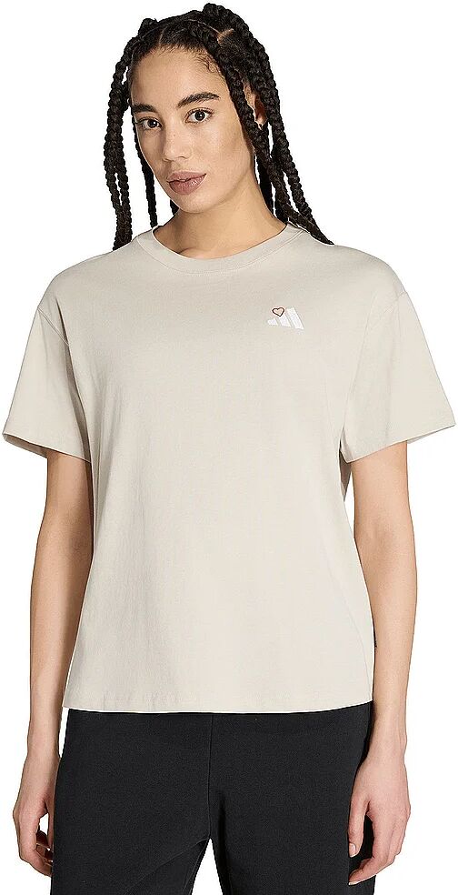 Adidas Damen T-Shirt Mini L beige   XS W