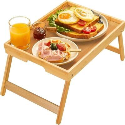 No Bamboo Bed Tray Table