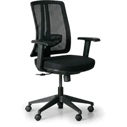 Bürostuhl HUMAN, Kunststoffkreuz, schwarz