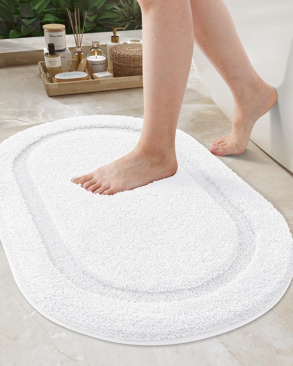 Unyqoos Zachte en Antislip Badmat Wit