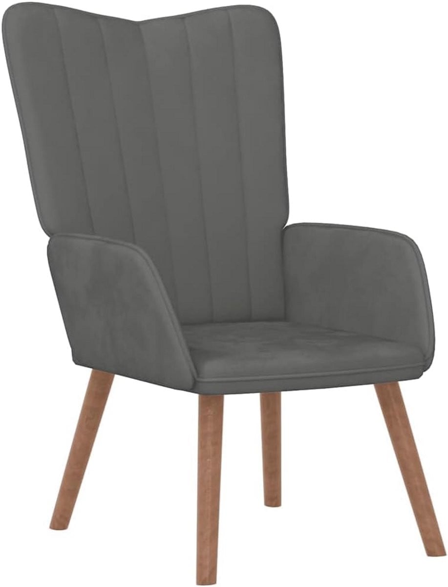 Moderne relaxstoel van fluweel voor volwassenen
