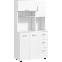 KÜCHENSCHRANK MDF Spanplatte Weiß