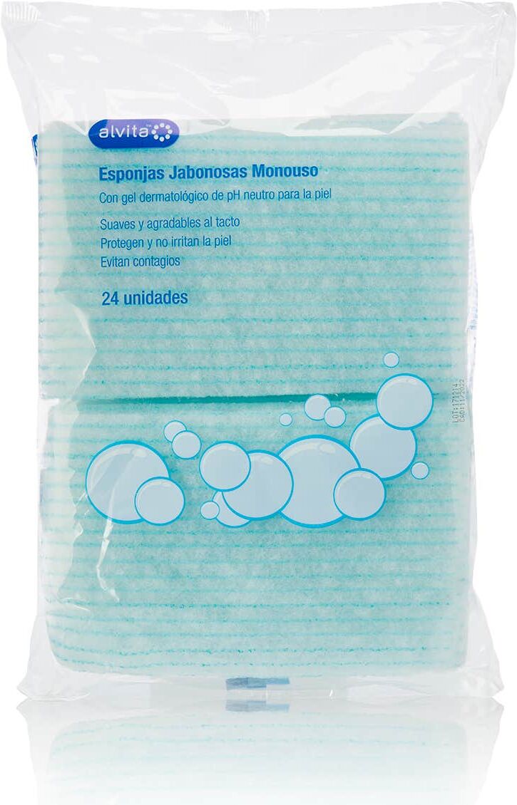 Alvita Esponjas Jabonosas Monouso 24 uds
