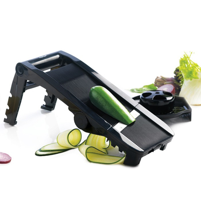 Mastrad multifunctionele groentesnijder en mandoline, zwart, F21000