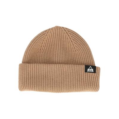 Beanie SOS "Rogla", Herren, braun (hellbraun), 51% Viskose, 27% Polyester, 22% Nylon, unifarben, Mützen Beanie, mit kuscheligem Tragekomfort