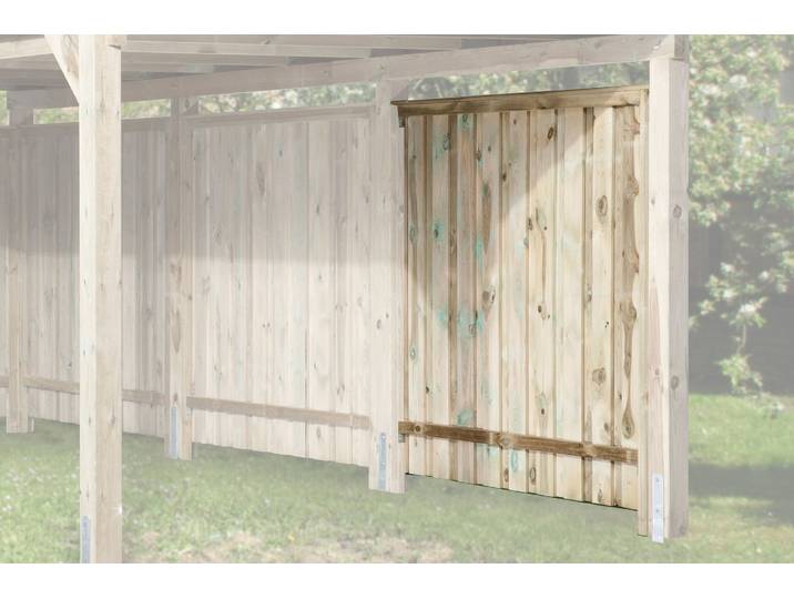 Carport-Seitenwand WEKA, beige (braun), B:180cm H:181cm, Massivholz, Gartenhaus-Seitenwände, Carport-Seitenwand