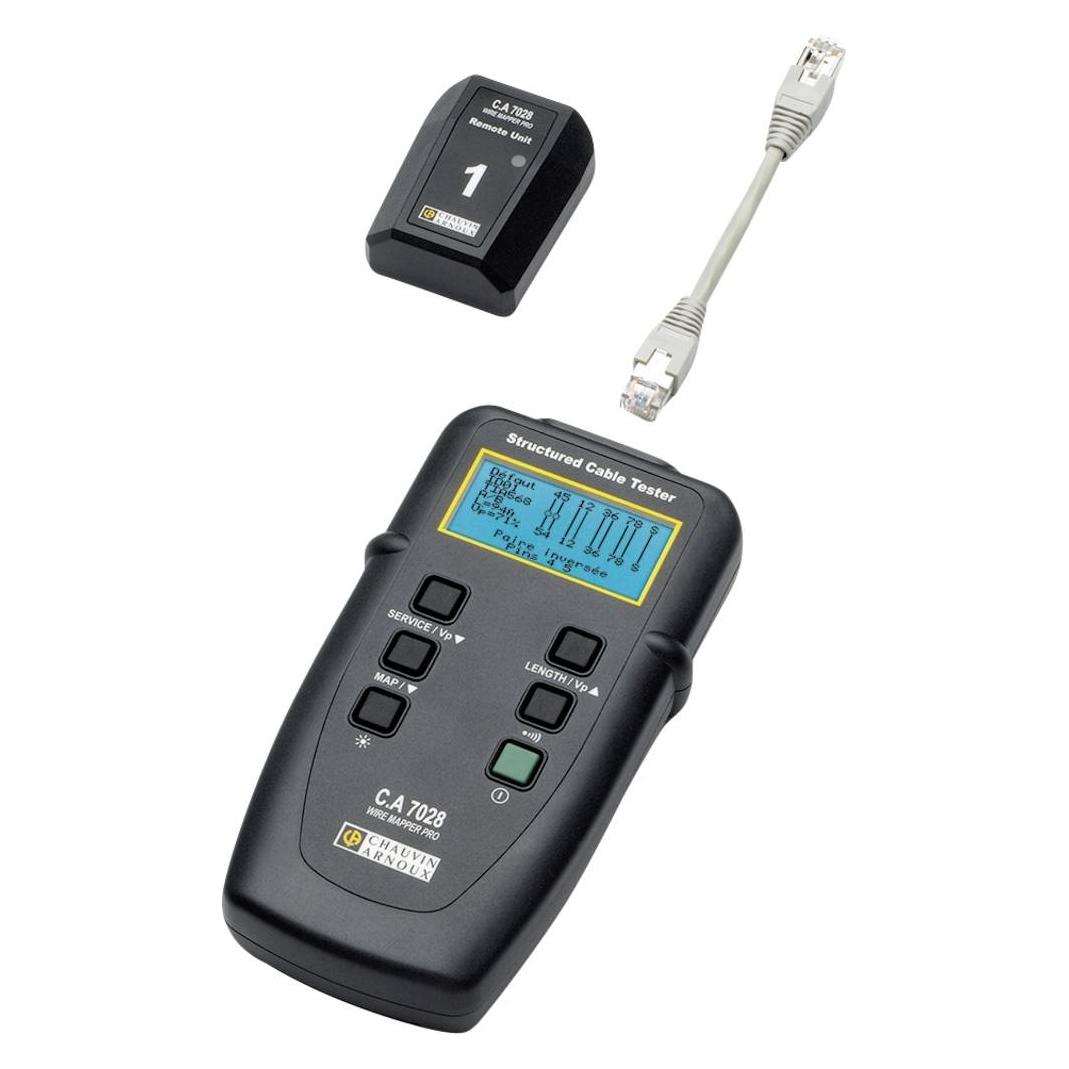 Chauvin Arnoux Wire Mapper Pro Prüfen Sie Ihre Netzwerkverkabelung Fehler entdecken und lokalisieren (Kabeltester) (P01129501)