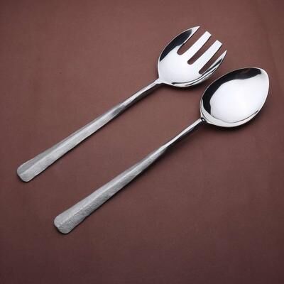 INOX Ridge Salad Serving 2 Pc. Set