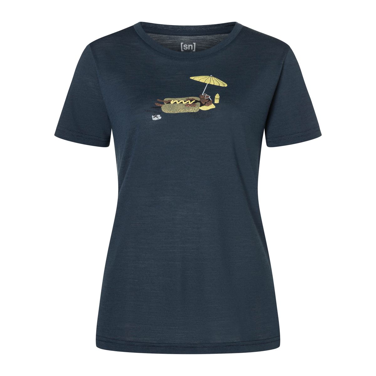 Super.Natural W HOT Dog Tee blueberry/various (W55) XS SNWP03244W55XS