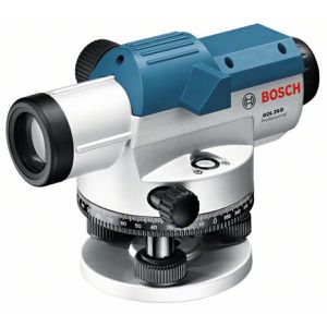 Bosch Nivelliergerät 0601068400, GOL 20 D, 360°, 60m Arbeitsbereich, optisch, Vergrößerung 20-fach