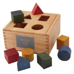 Wooden Story Rainbow Shape Sorter Box