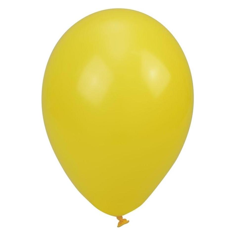 Arpex Pastell einfarbig gelbe Luftballons 24cm 10 Stk (10x) (49019015)