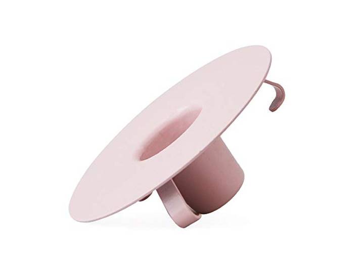 Design Letters 10202903PINK Bougeoir en acier inoxydable pour tasse en porcelaine Rose