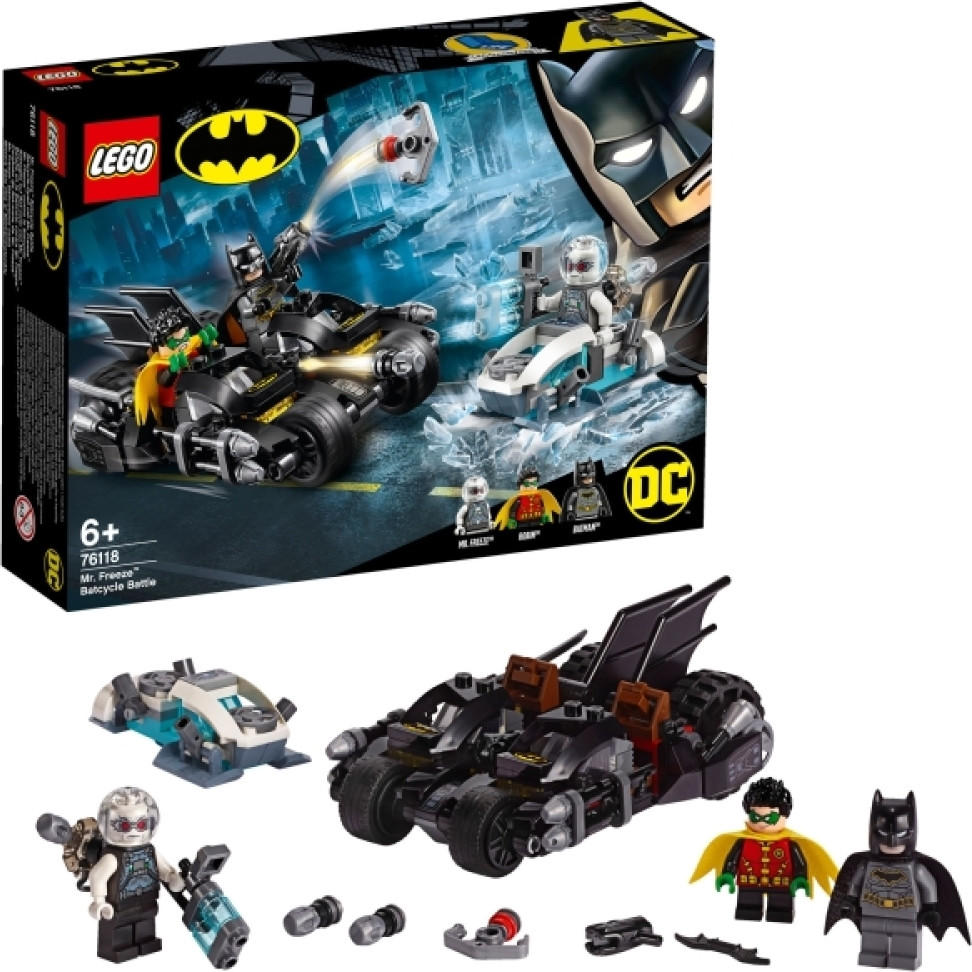 LEGO DC Universe Super Heroes Batcycle-duel met Mr. Freeze 76118
