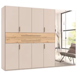 Kleiderschrank Lumio Kaschmir/Eiche Artisan