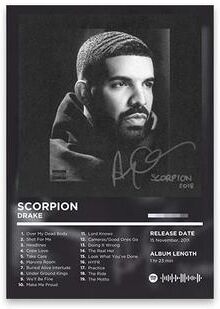 Inspire Essentials Rapper Album Cover Poster Music Canvas Wall Art For Room Decor 25 16.5 X 23.6 In